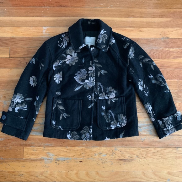 Rebecca Taylor floral jacquard car coat - Picture 2 of 11